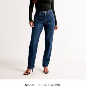 Abercrombie & Fitch Blue Straight Leg Jeans